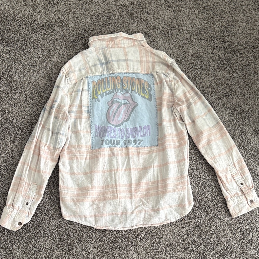 Rolling Stones Tour 1987 Plaid Shirt
